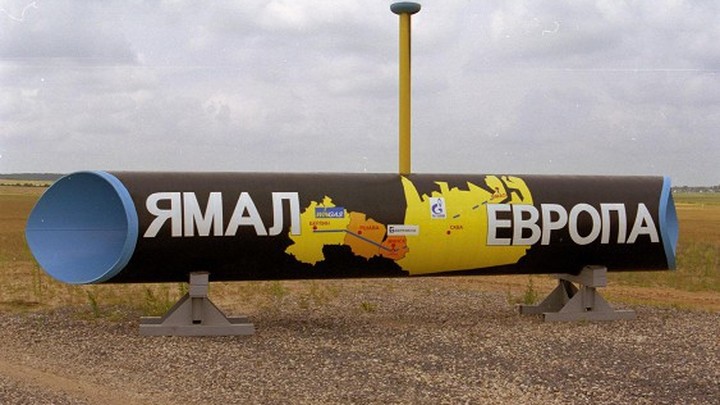 Поставки газа по трубопроводу "Ямал-Европа" упали в 8 раз